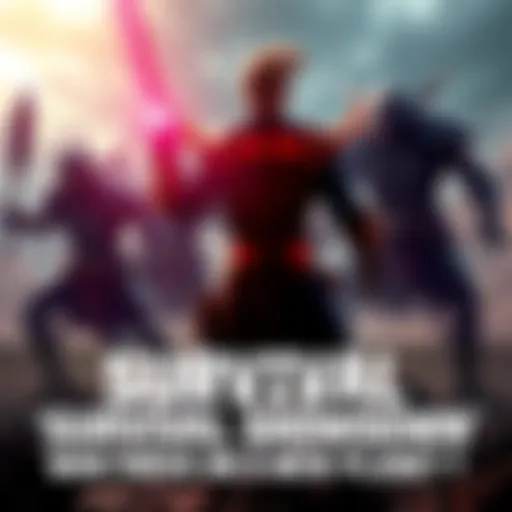 Tighten battling on a new planet A powerful character known as Tighten facing off against other strong beings on a hostile landscape, showcasing intense competition for survival.