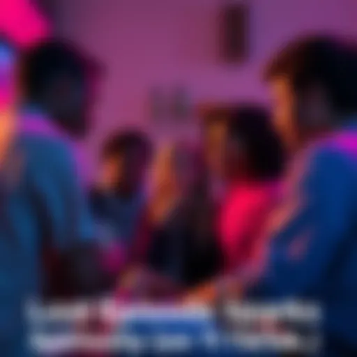 Group of people engaging in conversation while watching a TV episode on a phone, with TikTok interface visible