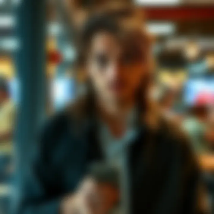 Tobey Maguire showcasing his long hair in a casual setting, highlighting his new look.