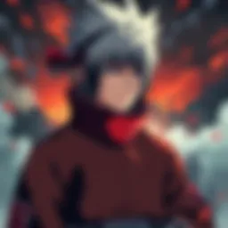 Tobirama and Uchiha clan discussion Tobirama Senju contemplating the Uchiha clan amidst a backdrop of historical battles and conflicts, highlighting his concerns for village safety.