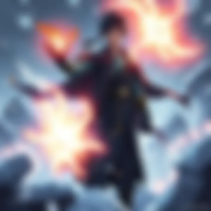 Toji stands confidently with a glowing aura, surrounded by a frozen battlefield, showcasing his newfound abilities from ZA WARUDO.
