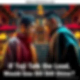 Toji, with a confident stance, confronts Gojo, who appears focused and determined, in an intense rivalry scene