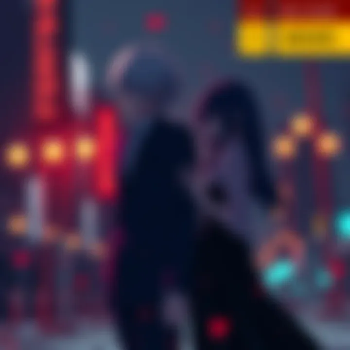 Kaneki and Touka stand together, showing connection and emotion in a dramatic scene from Tokyo Ghoul.