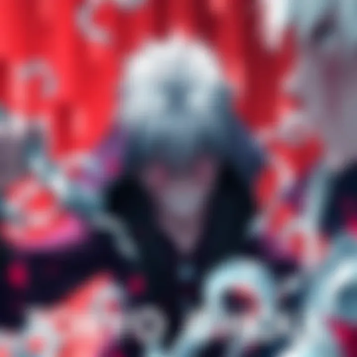 Tokyo Ghoul Iconic Panel A powerful scene from Tokyo Ghoul showcasing intense emotion and artistic detail.