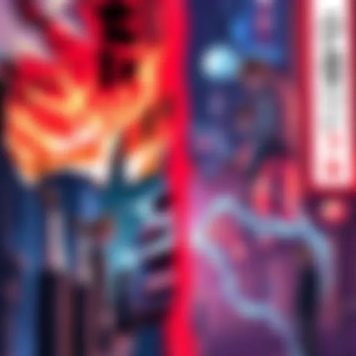 Side-by-side view of Tokyo Ghoul:re manga and anime scenes, showing characters and settings.