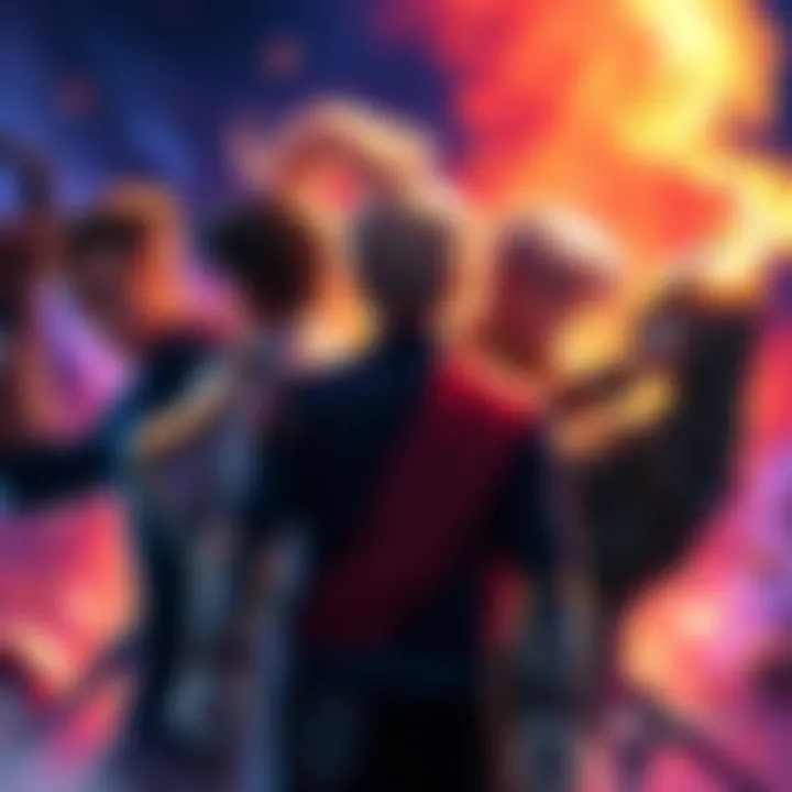 Graphic showing the top 5 competitors in a character chart on Day 20, highlighting tension and strategy