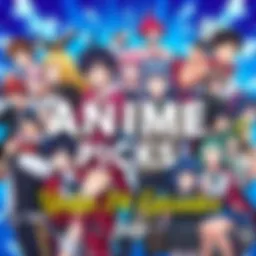 A collage of famous anime characters from short series, showcasing vibrant colors and dynamic poses, inviting viewers to explore these quick-watching anime.