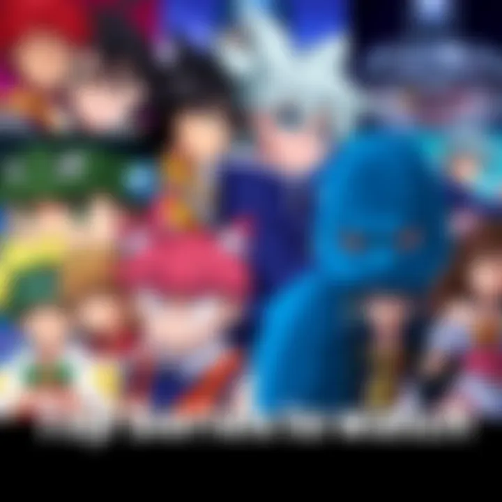 Collage of popular anime characters and series titles representing fan favorites.