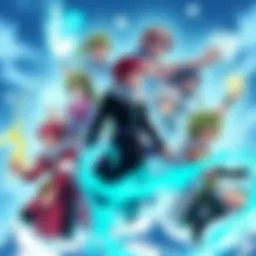 Illustration of the eight strongest ice magic users from Fairy Tail, showcasing their unique powers and abilities in a frozen landscape.