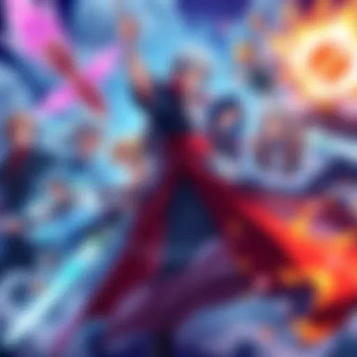 A display of various anime characters showcasing their unique Shikai abilities in a colorful montage