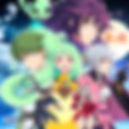 Top 3 Isekai Anime Characters A collage of characters from That Time I Got Reincarnated as a Slime, Re:Zero, and Tsukimichi: Moonlit Fantasy, showcasing their unique features and styles.