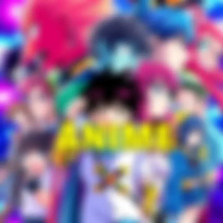 A colorful collage of iconic anime characters showcasing top must-watch titles