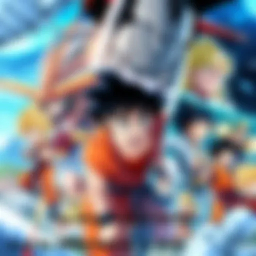 Collage of top ranked Dragon Ball series with iconic characters and scenes from the shows