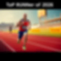 Top Runner of 2026 A runner in a vibrant jersey sprinting on a track during a race, showcasing determination and speed.