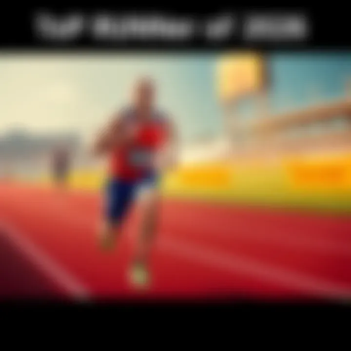 Top Runner of 2026 A runner in a vibrant jersey sprinting on a track during a race, showcasing determination and speed.