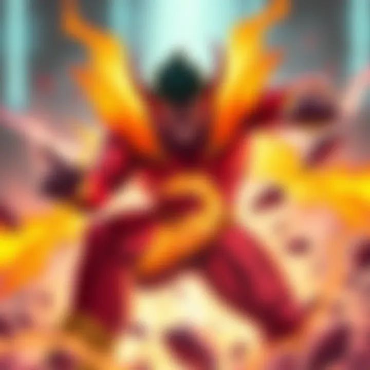 Toppo in his destroyer form, showcasing powerful energy and a fierce expression in a dynamic battle stance