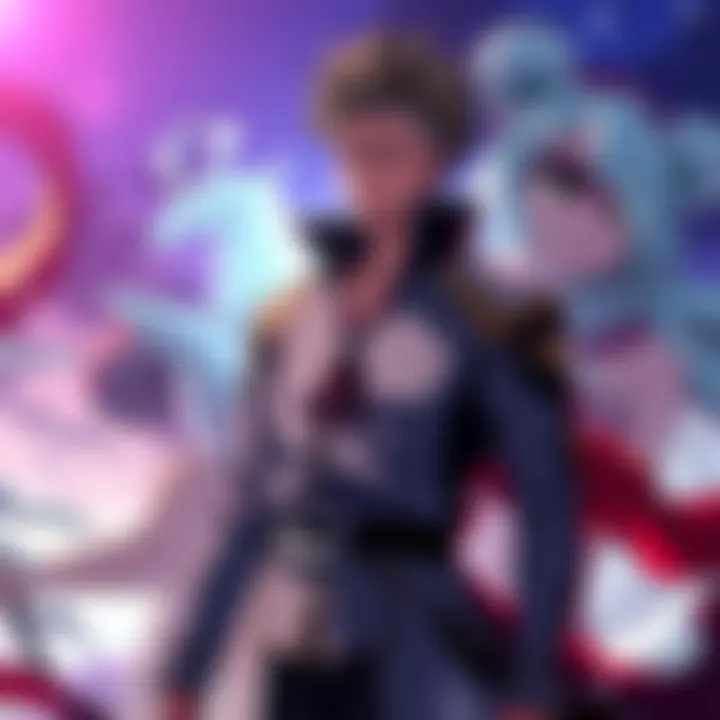 Toshiro stands confidently in his Soul Reaper uniform, ready for a new adventure while Rukia appears in the background, less prominent.