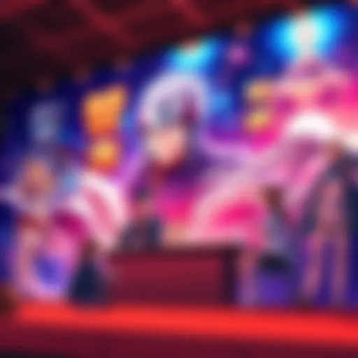 Touken Panel Artwork Vibrant artwork from the Touken panel showcasing characters from the series, with fans discussing their reactions.