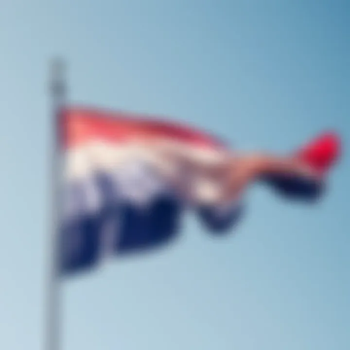 Transgender Pride Flag waving in the wind, symbolizing diversity and acceptance of transgender individuals.