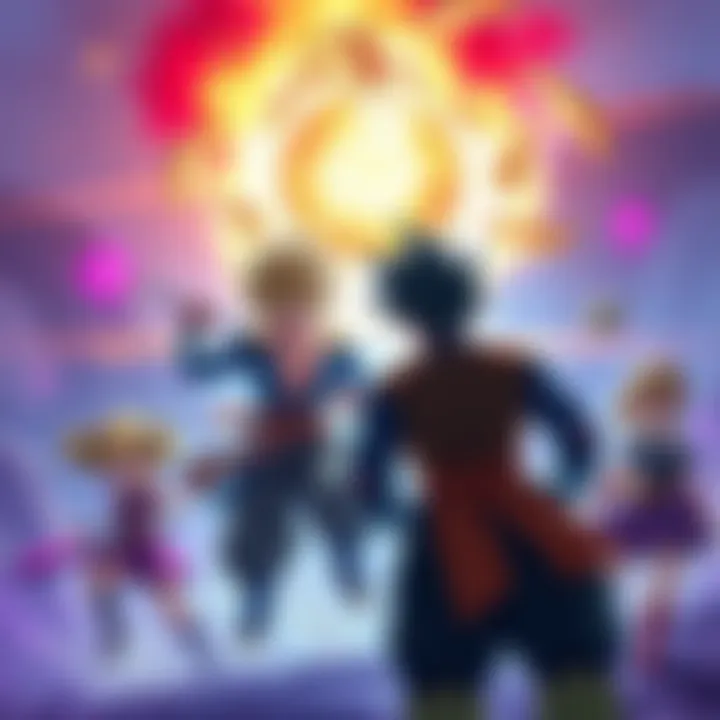 A scene showing characters from the game in action, highlighting the differences between Xenoverse 1 and its successor, showcasing gameplay elements and community reactions.