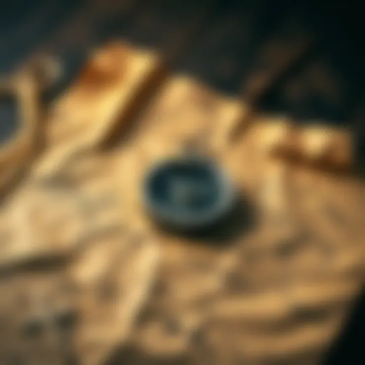 A treasure map with a compass laid on top, symbolizing adventure and strategy for claiming Oda's treasure.