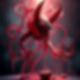 A visualization of Tserriednich's Nen beast, inspired by the surreal style of Hans Bellmer, showing themes of objectification and control with a unique artistic twist.