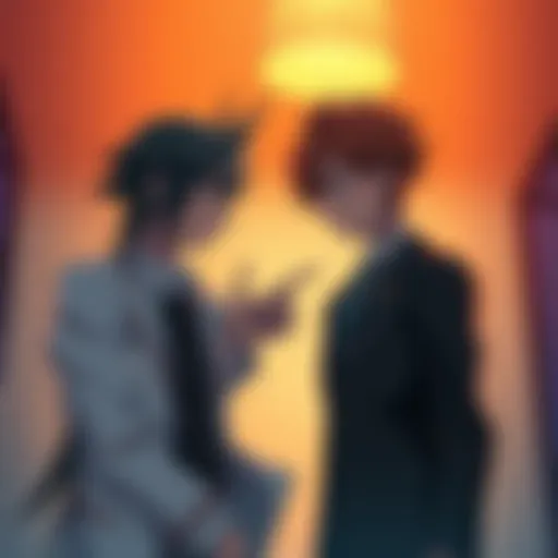Tsukasa confronting Senku about power dynamics in a tense discussion.