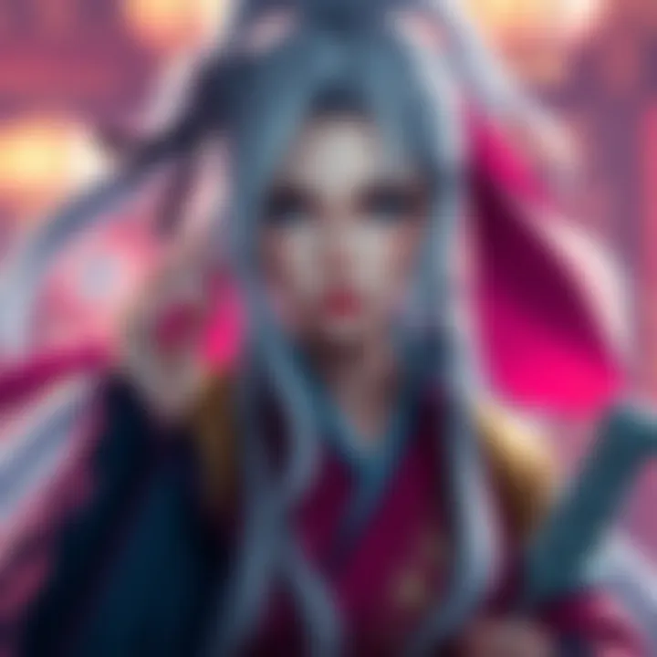 A talented cosplayer dressed as Grandma Tsunade from Naruto, showcasing her costume and character traits.