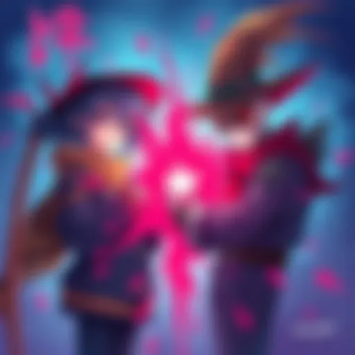 An artistic face-off between Tsuyu and Scarecrow, showcasing their unique styles with vibrant colors and creative expressions.