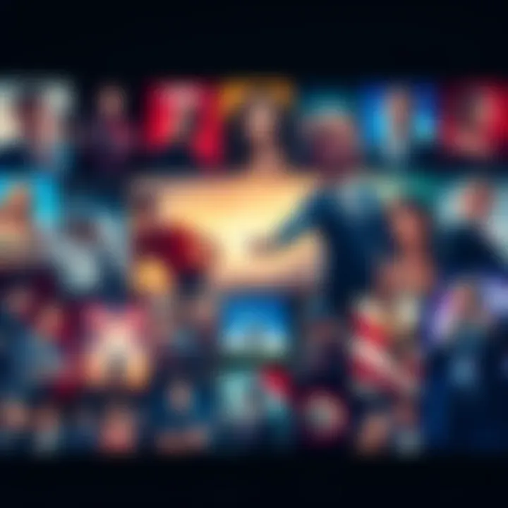 A collage featuring posters of various television shows that highlight popular themes and genres.