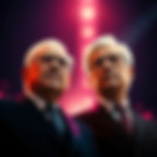 A depiction of two powerful leaders standing side by side, showcasing their impact on society.