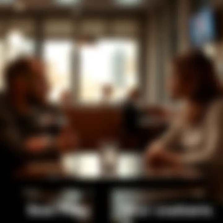 A close-up of two people sitting at a table, one looking contemplative while the other appears to be waiting for a response, showcasing the tension created by unsaid words.