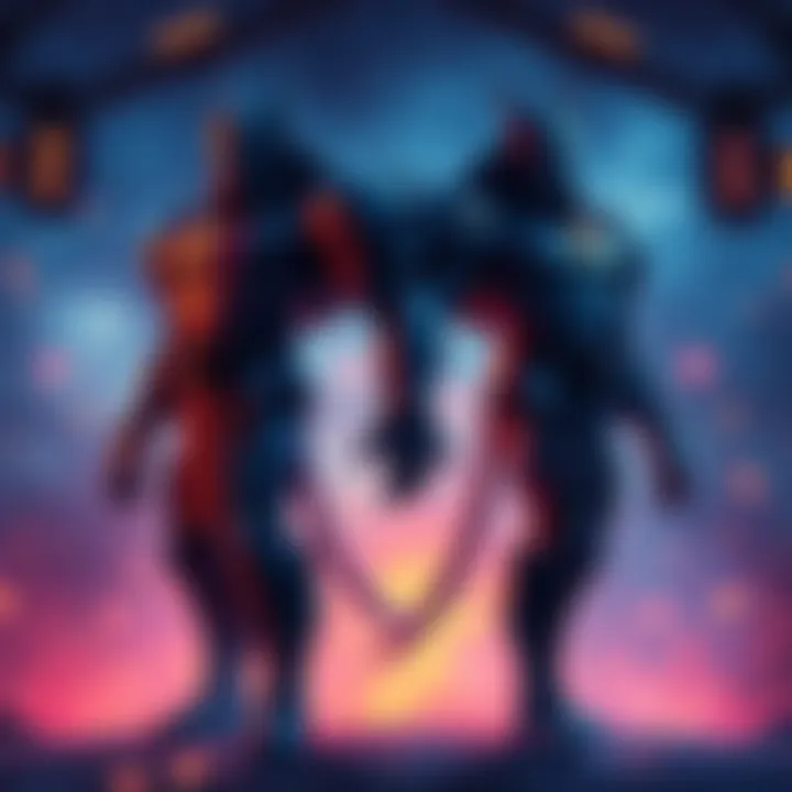 Illustration of two titan shifters standing side by side, showcasing their unique features and imposing presence.