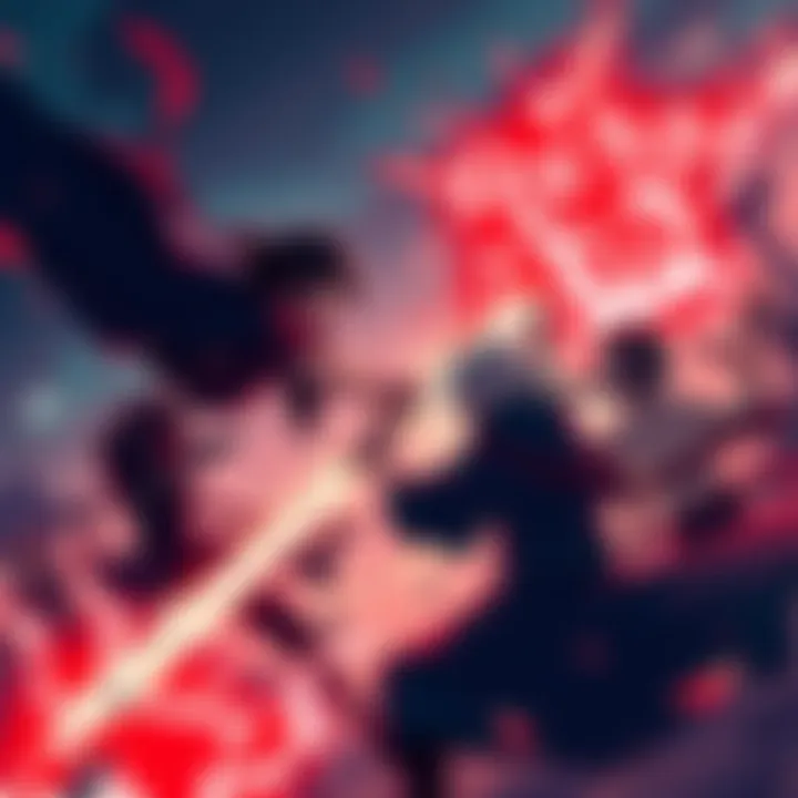 An illustration showing a fierce battle between Uchiha and Senju clan members, highlighting their differences in power and abilities.