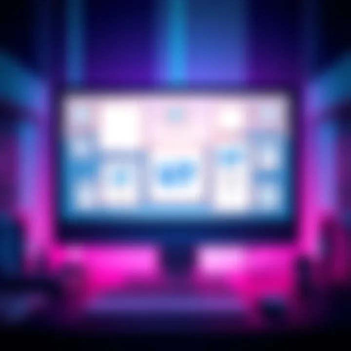 A computer screen displaying various UI frames labeled as U7, illustrating the impact on design and user experience.