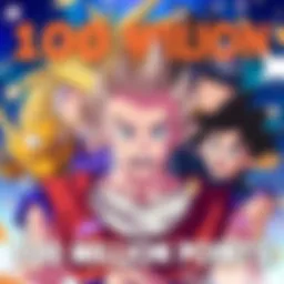 Unc smiles with excitement as he reaches 100 million points in a game, featuring SSJ4 Goku and characters from GT beside him.