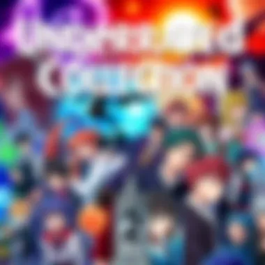 Underrated Anime Collection A vibrant collage of underrated anime characters and scenes, showcasing unique storylines and engaging visuals.