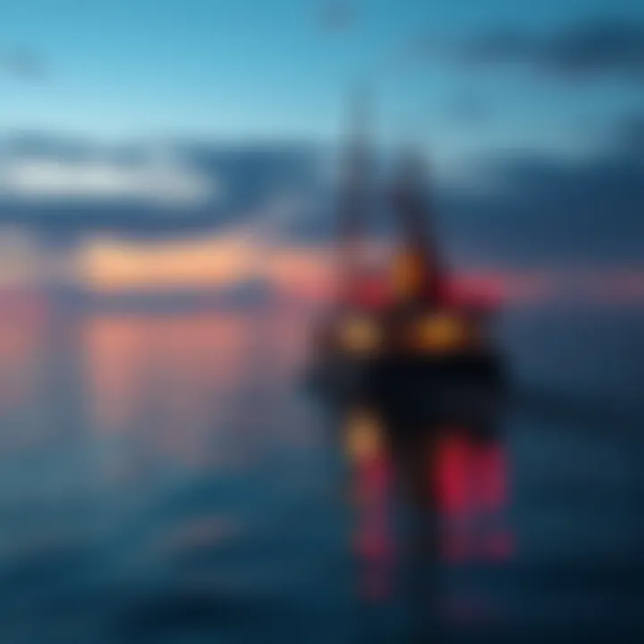 A vibrant ship sailing on calm waters, symbolizing untapped potential in fandom discussions.
