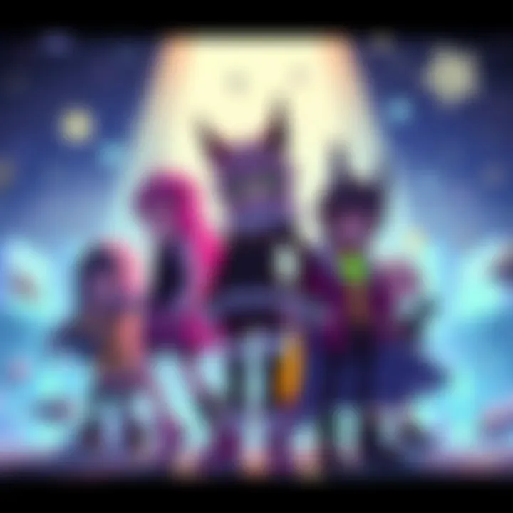 Undertale and Deltarune Characters Characters from Undertale and Deltarune standing together in a colorful promotional realm
