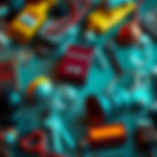 A collection of everyday objects found in unexpected locations, sparking curiosity regarding their presence.