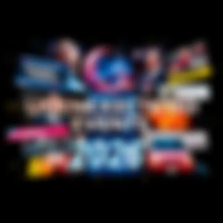 A collage of surprising news headlines from 2026, covering market changes and political shifts, with vibrant graphics to represent each event.