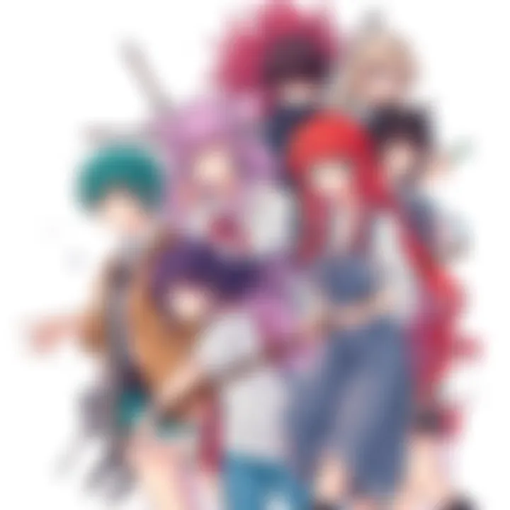 A chaotic unfinished anime drawing with multiple characters reflecting the artist's style at age 15.