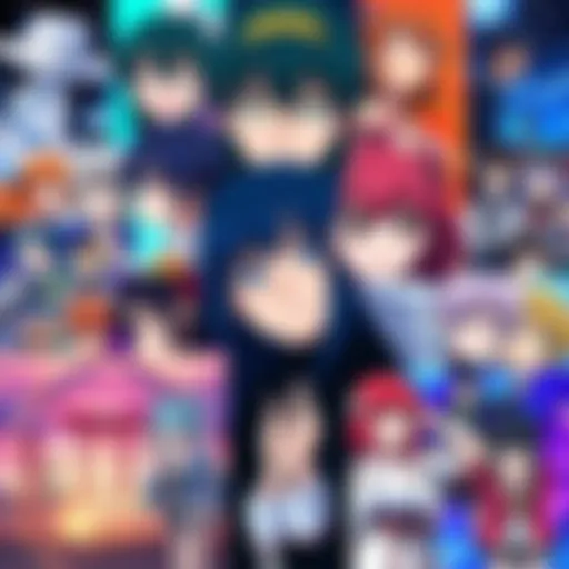 A collage of rare anime characters and scenes from lesser-known titles, showcasing vibrant visuals and diverse styles.
