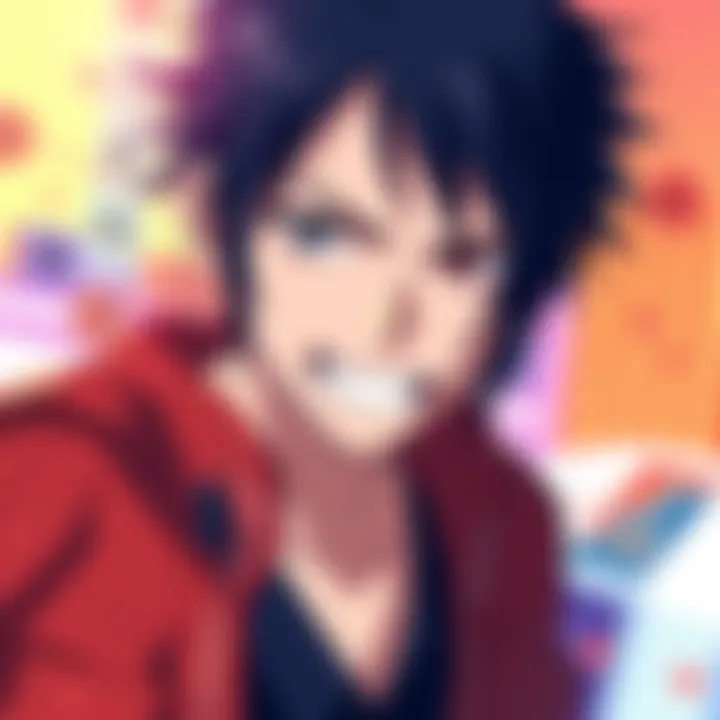A creative reaction image featuring Ukitake with expressive features and colorful background, capturing humor and fan creativity.