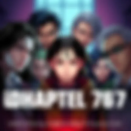A group photo featuring familiar characters with one unknown face highlighted, inviting people to guess the identity