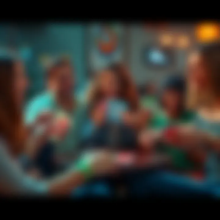 Uno card game with funny twist A group of friends laughing while playing Uno, holding cards with humorous captions, showcasing the fun of the Uno meme trend