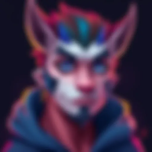 A colorful drawing of a character named Uro, showcasing its unique features and artistic style.