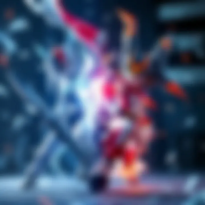 Uruame vs Dabura Battle Uruame uses ice powers against Dabura's light attacks in an intense fight