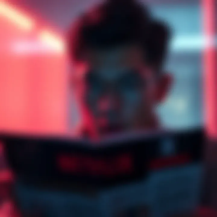 A person looking shocked while reading about a forum ban related to Netflix discussions.