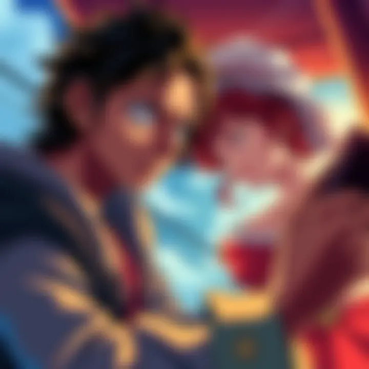 Usopp looks troubled while advising Nami about Luffy's dream, reflecting his inner conflict and fans' disappointment.